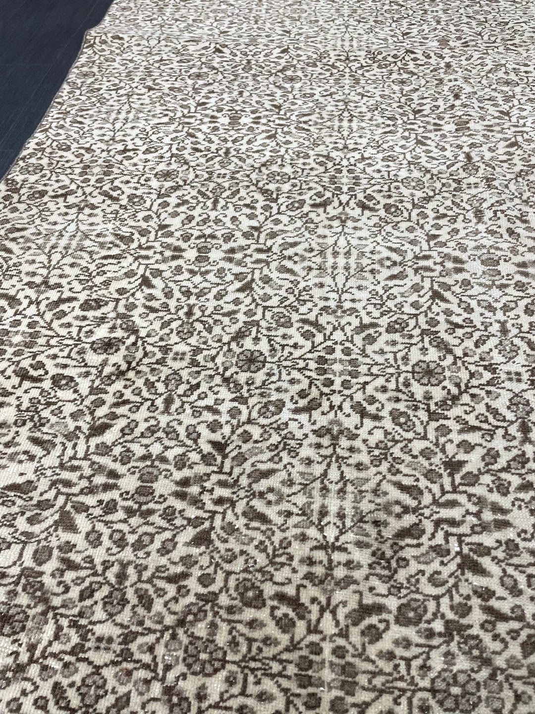 Rust Turkish Runner Rug 4' 8" x 9' 2" Hand-Knotted | No. WR49935