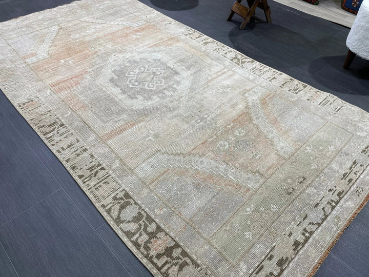 Rust Turkish Runner Rug 4' 2" x 7' 9" Hand-Knotted | No. WR50185
