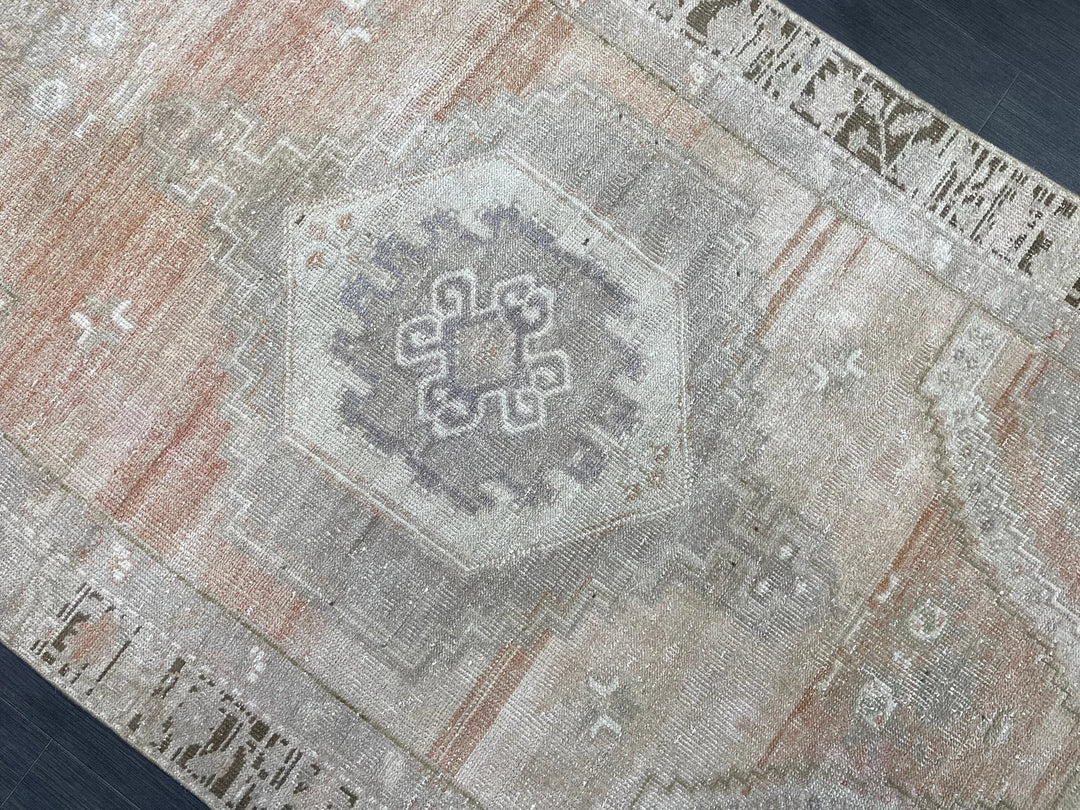 Rust Turkish Runner Rug 4' 2" x 7' 9" Hand-Knotted | No. WR50185