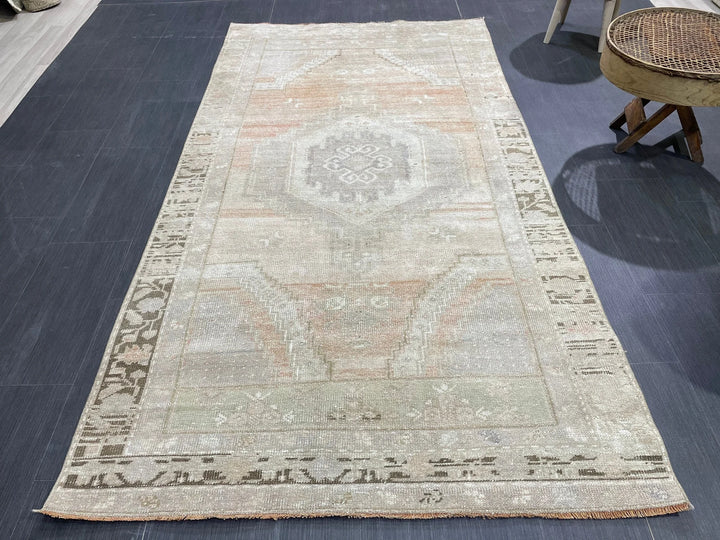 Rust Turkish Runner Rug 4' 2" x 7' 9" Hand-Knotted | No. WR50185