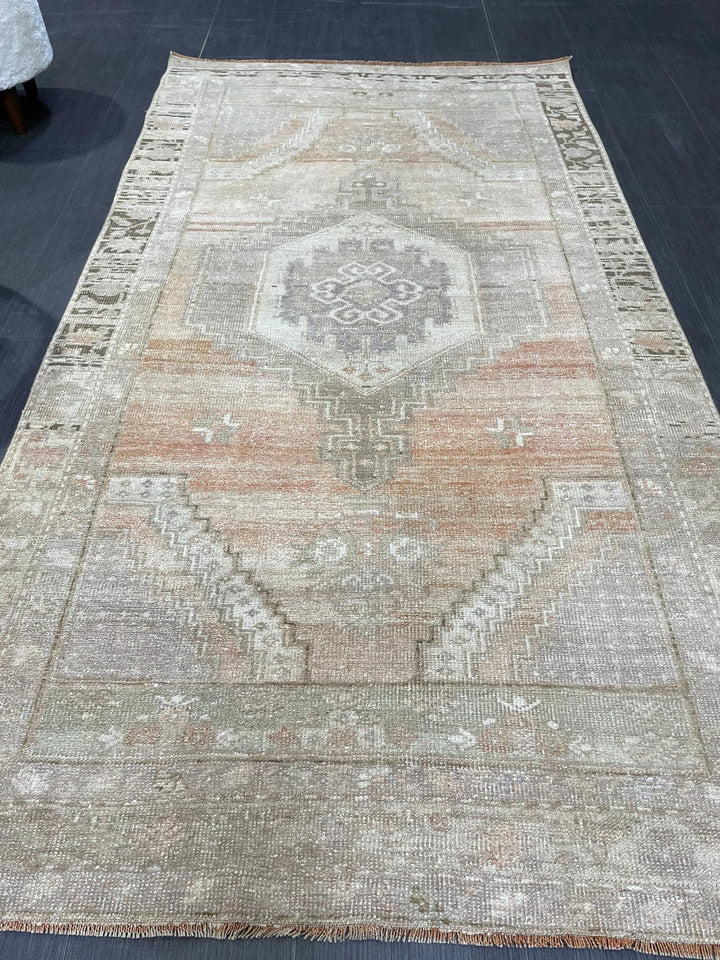 Rust Turkish Runner Rug 4' 2" x 7' 9" Hand-Knotted | No. WR50185