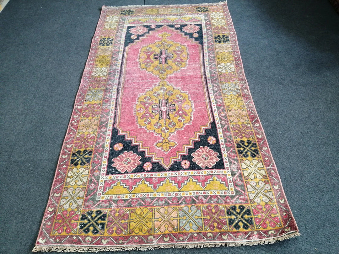 Rust Turkish Runner Rug 3' 10" x 6' 1" Hand-Knotted | No. WR50255