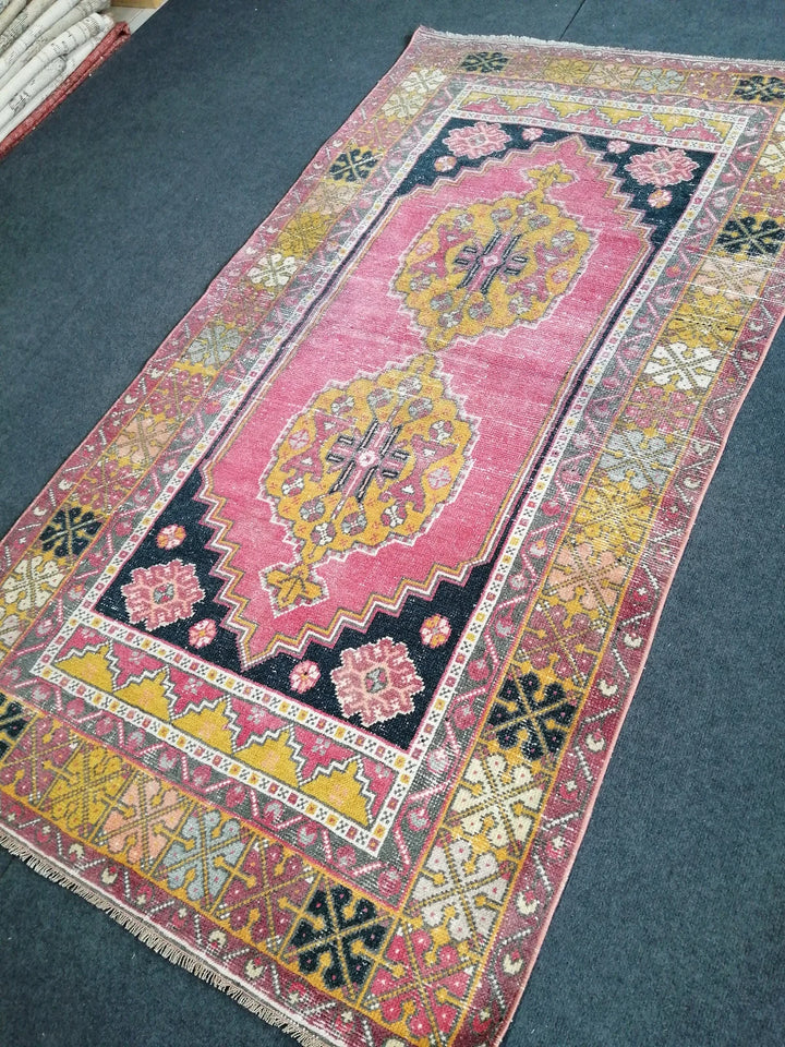 Rust Turkish Runner Rug 3' 10" x 6' 1" Hand-Knotted | No. WR50255