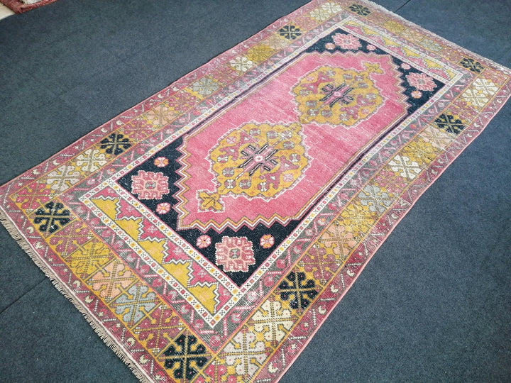 Rust Turkish Runner Rug 3' 10" x 6' 1" Hand-Knotted | No. WR50255