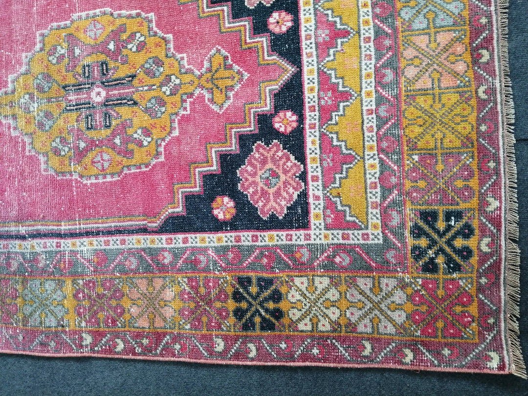 Rust Turkish Runner Rug 3' 10" x 6' 1" Hand-Knotted | No. WR50255