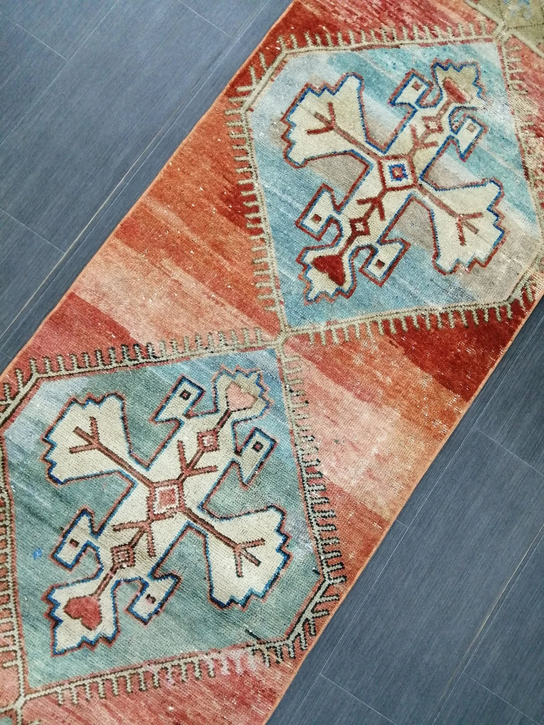 Turkish Runner Rug 2' 3" x 9' 8" Hand-Knotted | No. WR50348