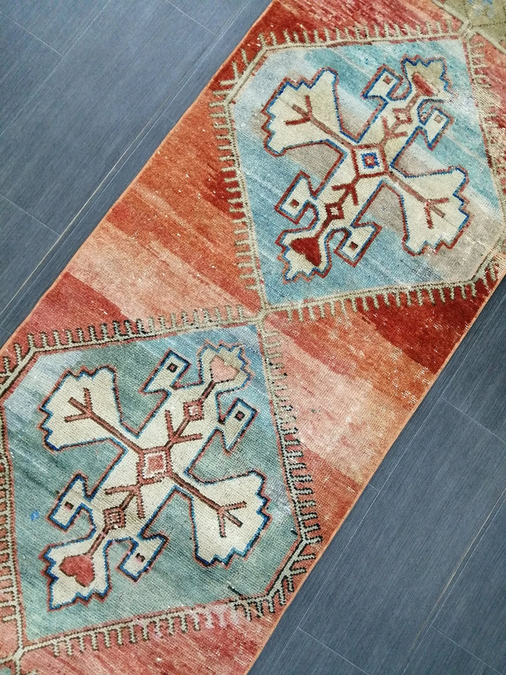 Turkish Runner Rug 2' 3" x 9' 8" Hand-Knotted | No. WR50348