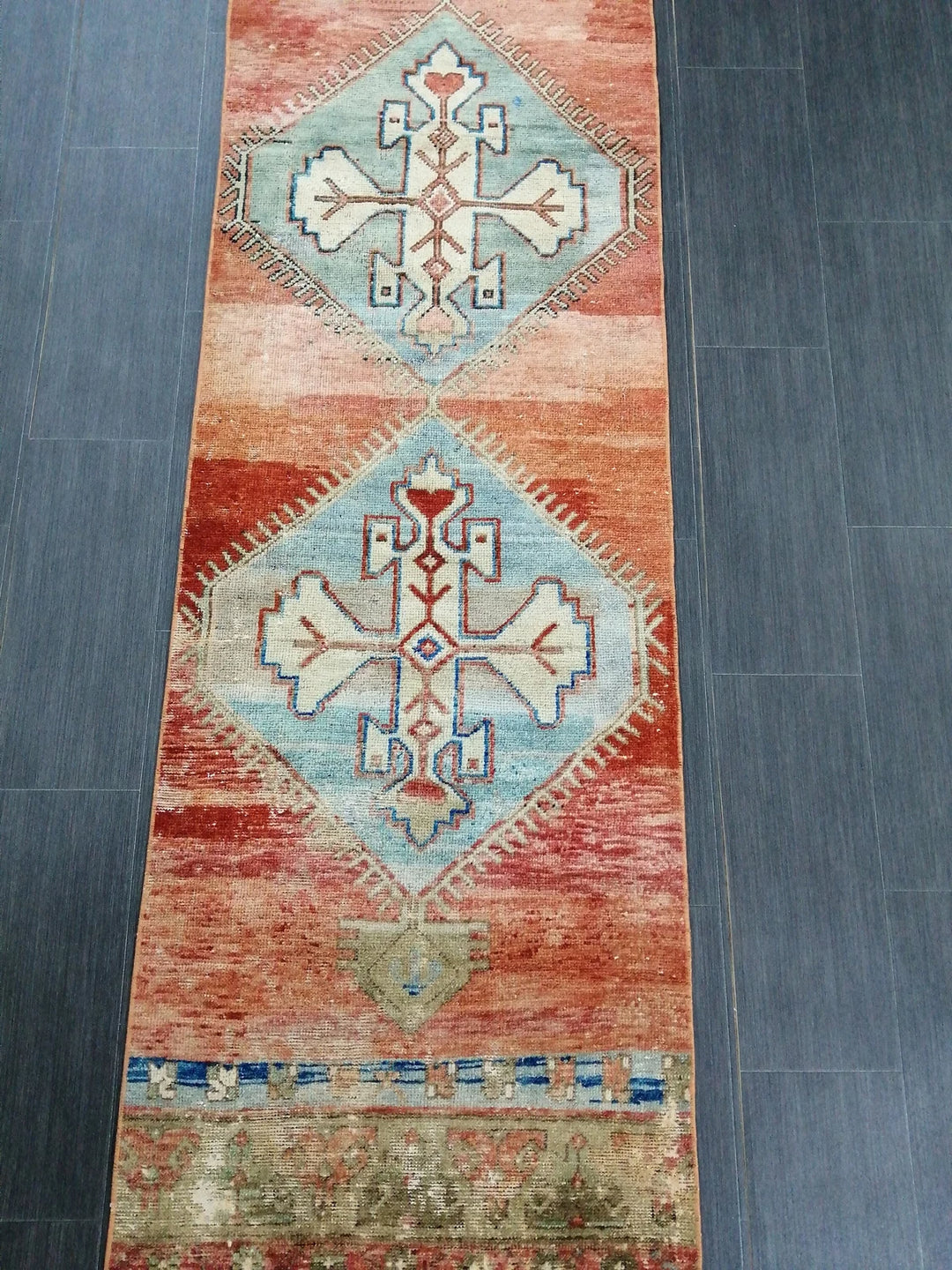 Turkish Runner Rug 2' 3" x 9' 8" Hand-Knotted | No. WR50348