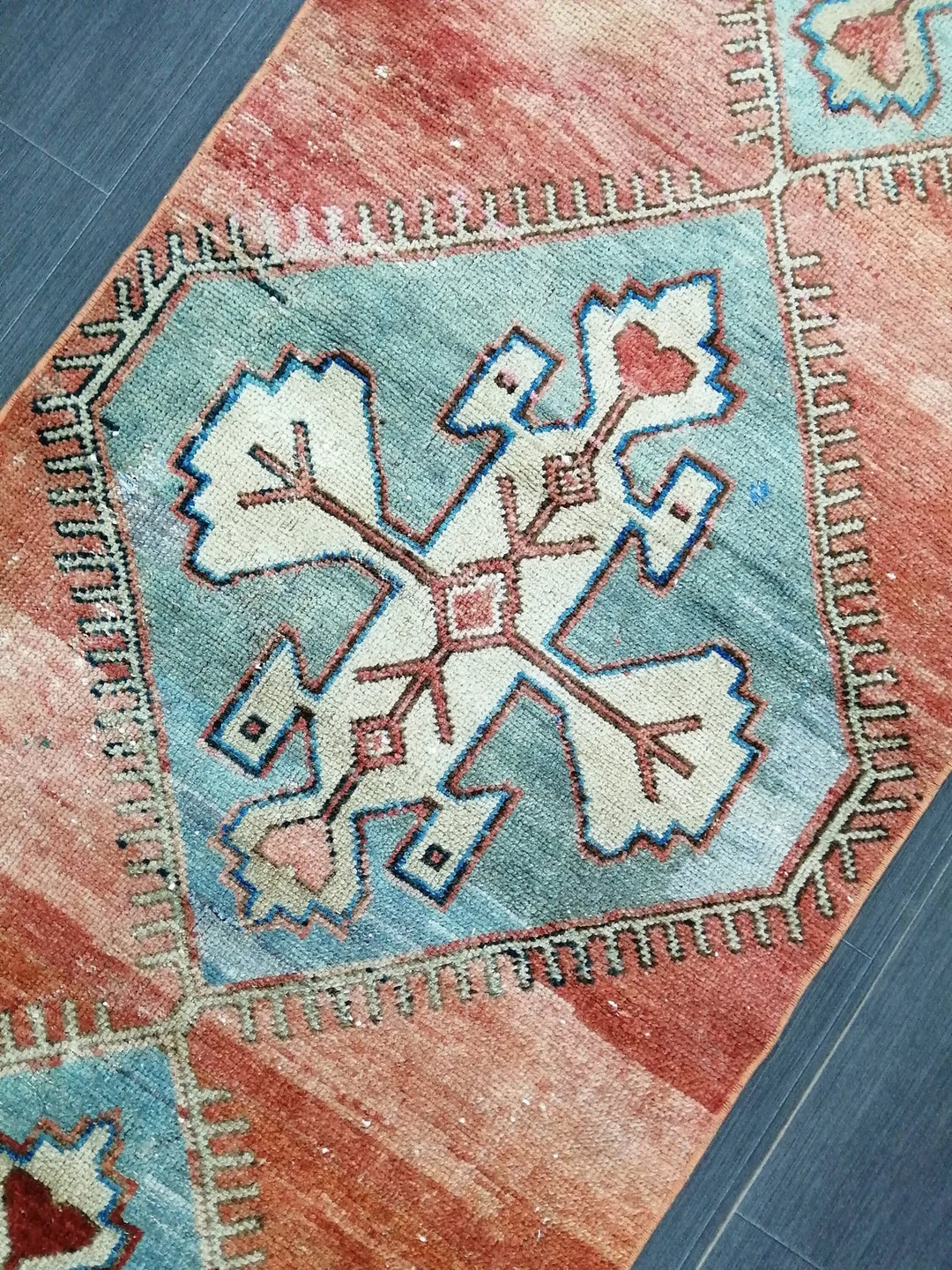 Turkish Runner Rug 2' 3" x 9' 8" Hand-Knotted | No. WR50348