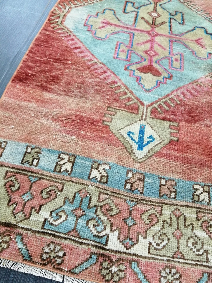 Turkish Runner Rug 2' 3" x 9' 8" Hand-Knotted | No. WR50348