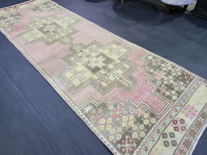 Rust Turkish Runner Rug 2' 8" x 7' 8" Hand-Knotted | No. WR51025