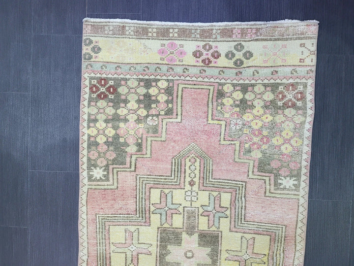 Rust Turkish Runner Rug 2' 8" x 7' 8" Hand-Knotted | No. WR51025