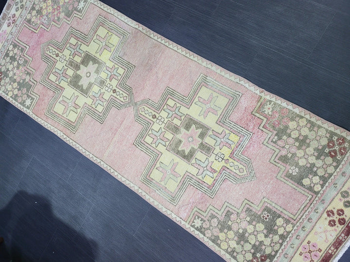 Rust Turkish Runner Rug 2' 8" x 7' 8" Hand-Knotted | No. WR51025