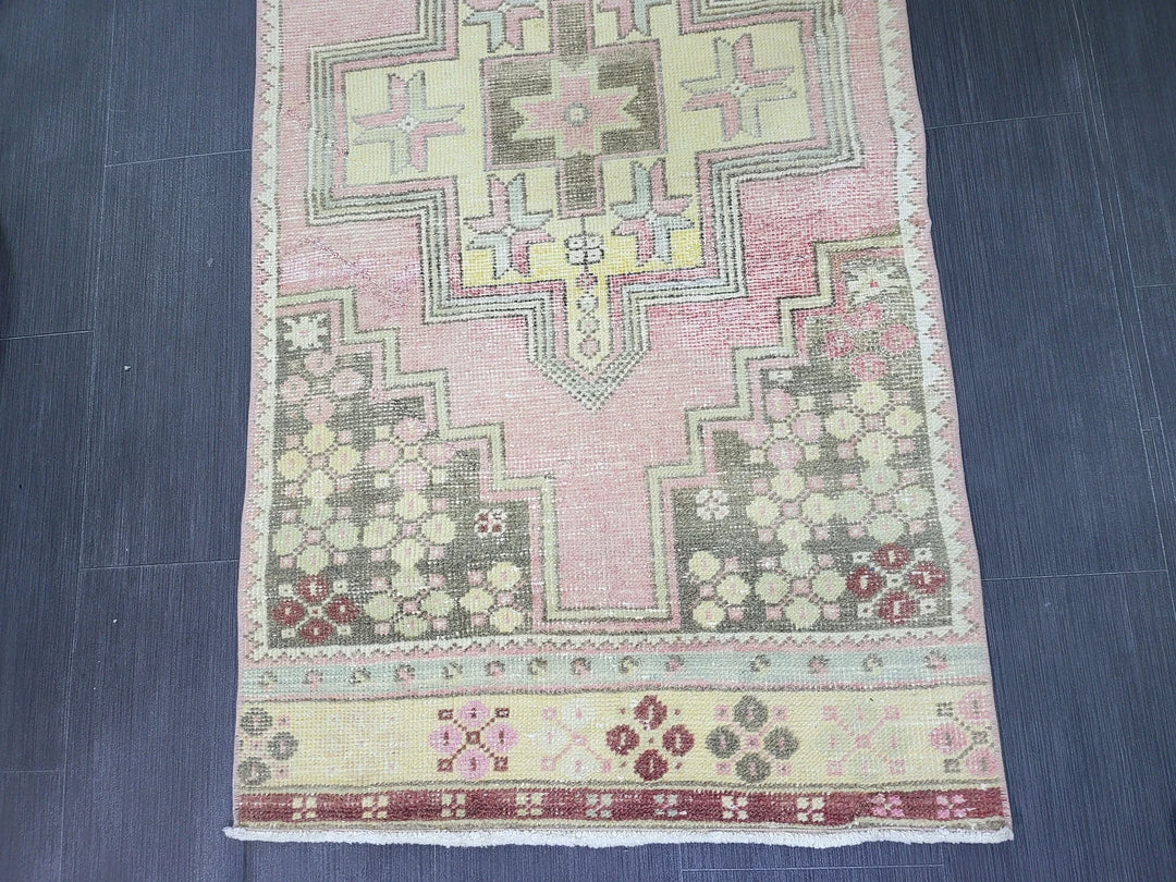 Rust Turkish Runner Rug 2' 8" x 7' 8" Hand-Knotted | No. WR51025