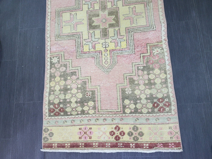 Rust Turkish Runner Rug 2' 8" x 7' 8" Hand-Knotted | No. WR51025