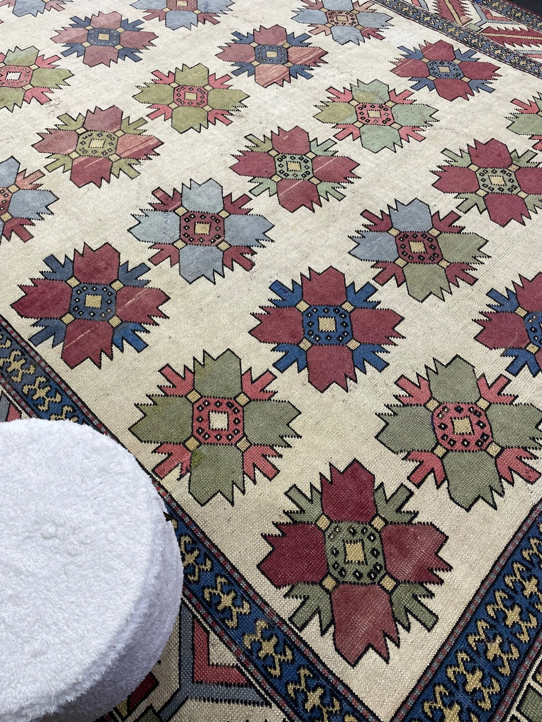 Blue Turkish Runner Rug 8' 5" x 13' 3" Hand-Knotted | No. WR51931