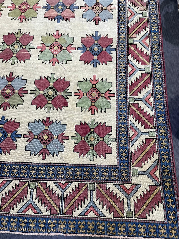 Blue Turkish Runner Rug 8' 5" x 13' 3" Hand-Knotted | No. WR51931