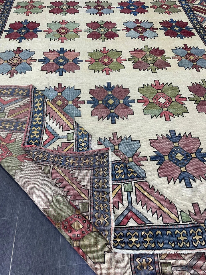 Blue Turkish Runner Rug 8' 5" x 13' 3" Hand-Knotted | No. WR51931
