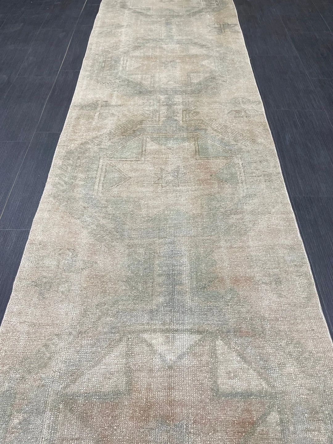 Tan Turkish Runner Rug 2' 9" x 12' 9" Hand-Knotted | No. WR52520
