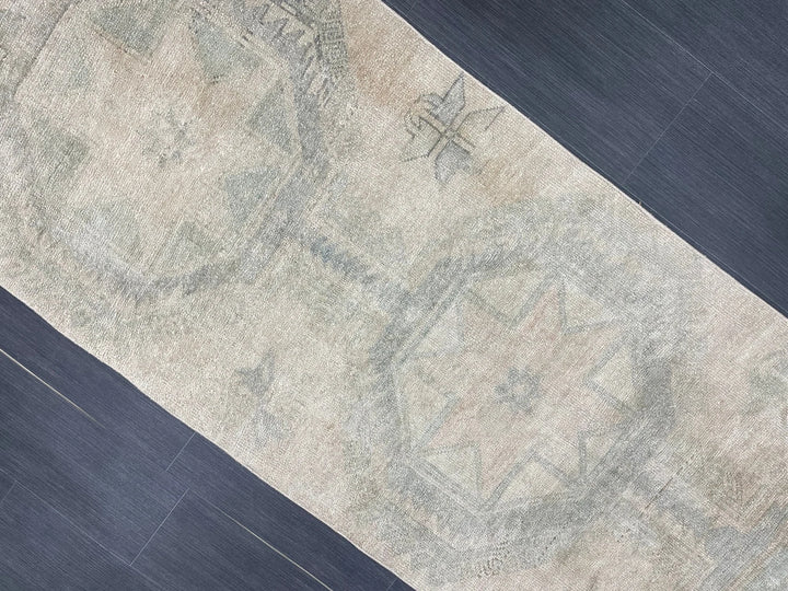 Tan Turkish Runner Rug 2' 9" x 12' 9" Hand-Knotted | No. WR52520