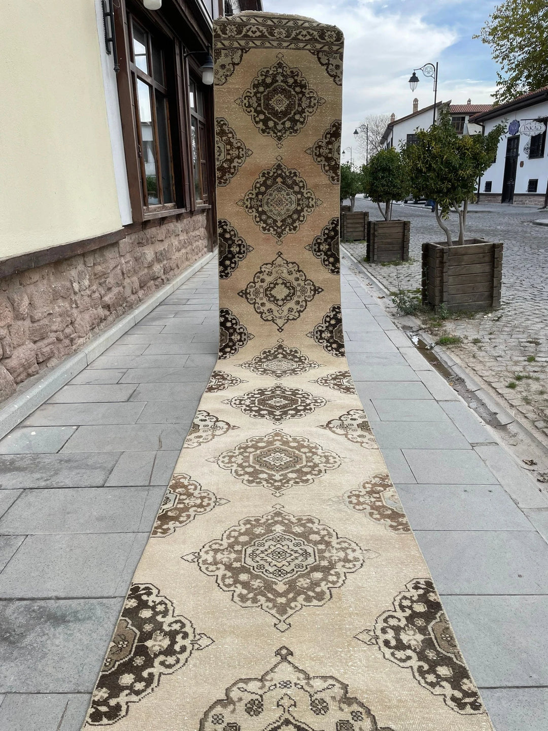 Pink Turkish Runner Rug 2' 10" x 22' 8" Hand-Knotted | No. WR52529