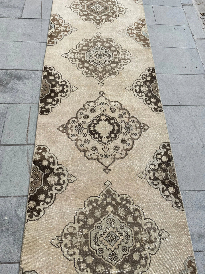 Pink Turkish Runner Rug 2' 10" x 22' 8" Hand-Knotted | No. WR52529