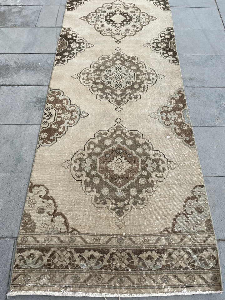 Pink Turkish Runner Rug 2' 10" x 22' 8" Hand-Knotted | No. WR52529