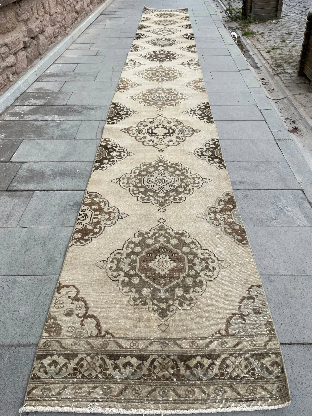 Pink Turkish Runner Rug 2' 10" x 22' 8" Hand-Knotted | No. WR52529