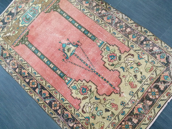 Rust Turkish Runner Rug 3' 10" x 5' 10" Hand-Knotted | No. WR52679