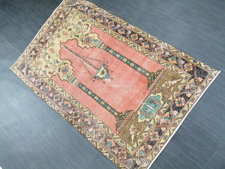 Rust Turkish Runner Rug 3' 10" x 5' 10" Hand-Knotted | No. WR52679