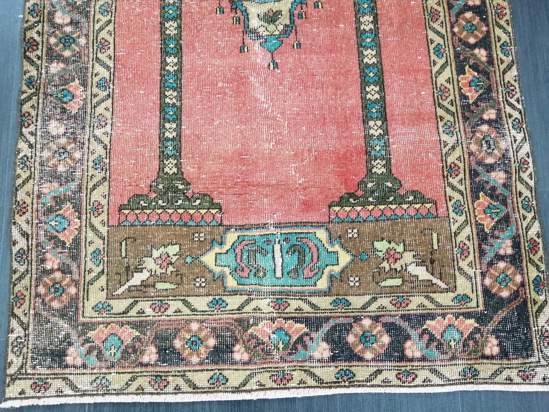 Rust Turkish Runner Rug 3' 10" x 5' 10" Hand-Knotted | No. WR52679