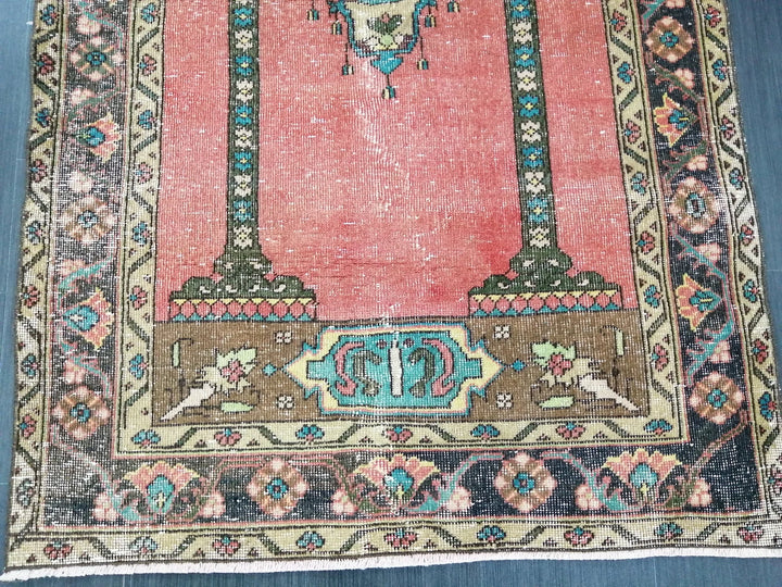 Rust Turkish Runner Rug 3' 10" x 5' 10" Hand-Knotted | No. WR52679