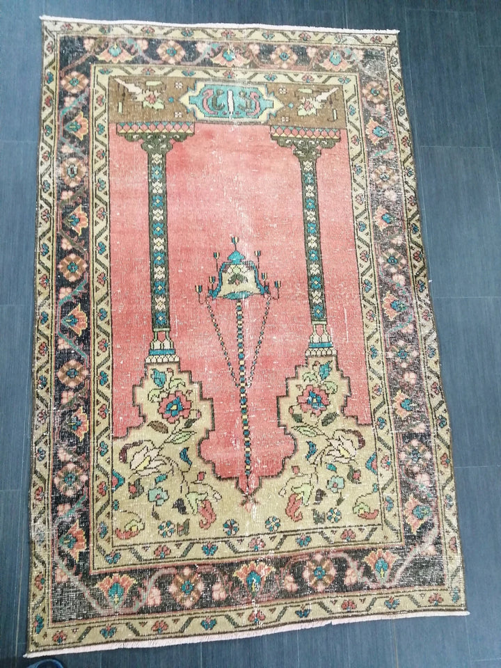 Rust Turkish Runner Rug 3' 10" x 5' 10" Hand-Knotted | No. WR52679
