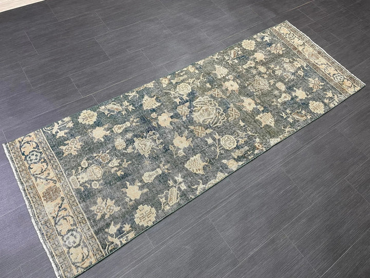 Brown Turkish Runner Rug 2' 7" x 6' 11" Hand-Knotted | No. WR52742