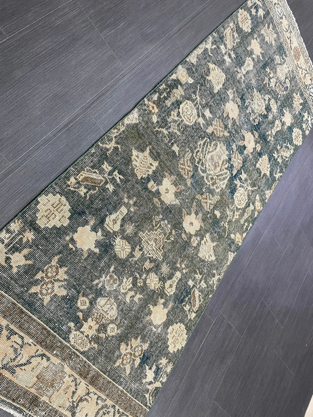 Brown Turkish Runner Rug 2' 7" x 6' 11" Hand-Knotted | No. WR52742