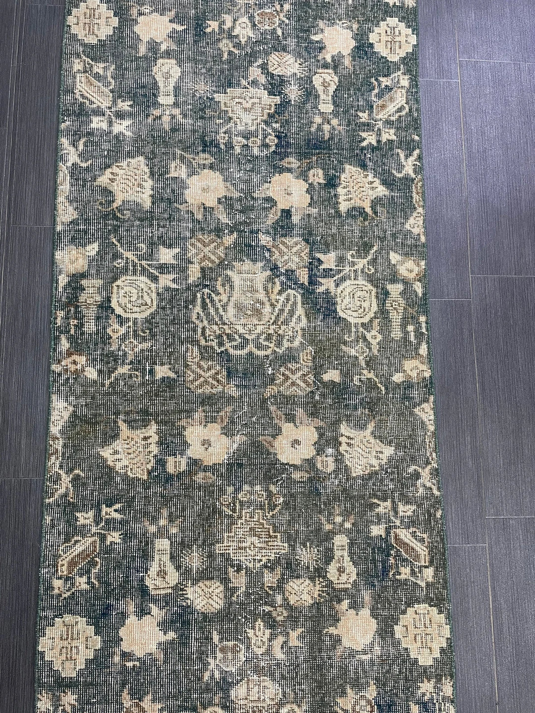 Brown Turkish Runner Rug 2' 7" x 6' 11" Hand-Knotted | No. WR52742