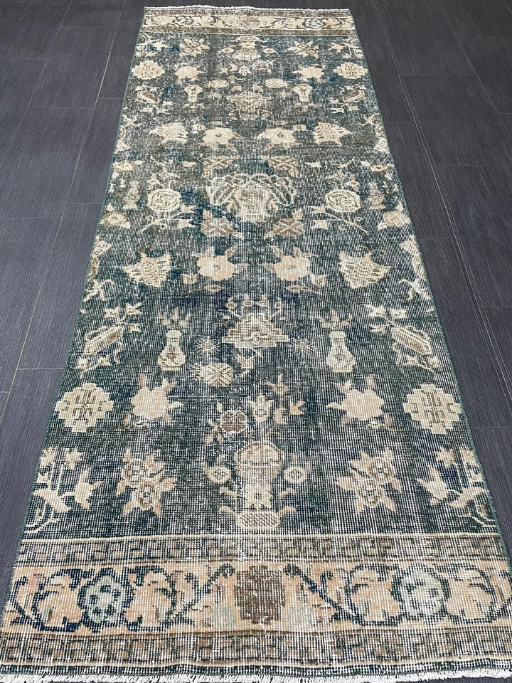 Brown Turkish Runner Rug 2' 7" x 6' 11" Hand-Knotted | No. WR52742