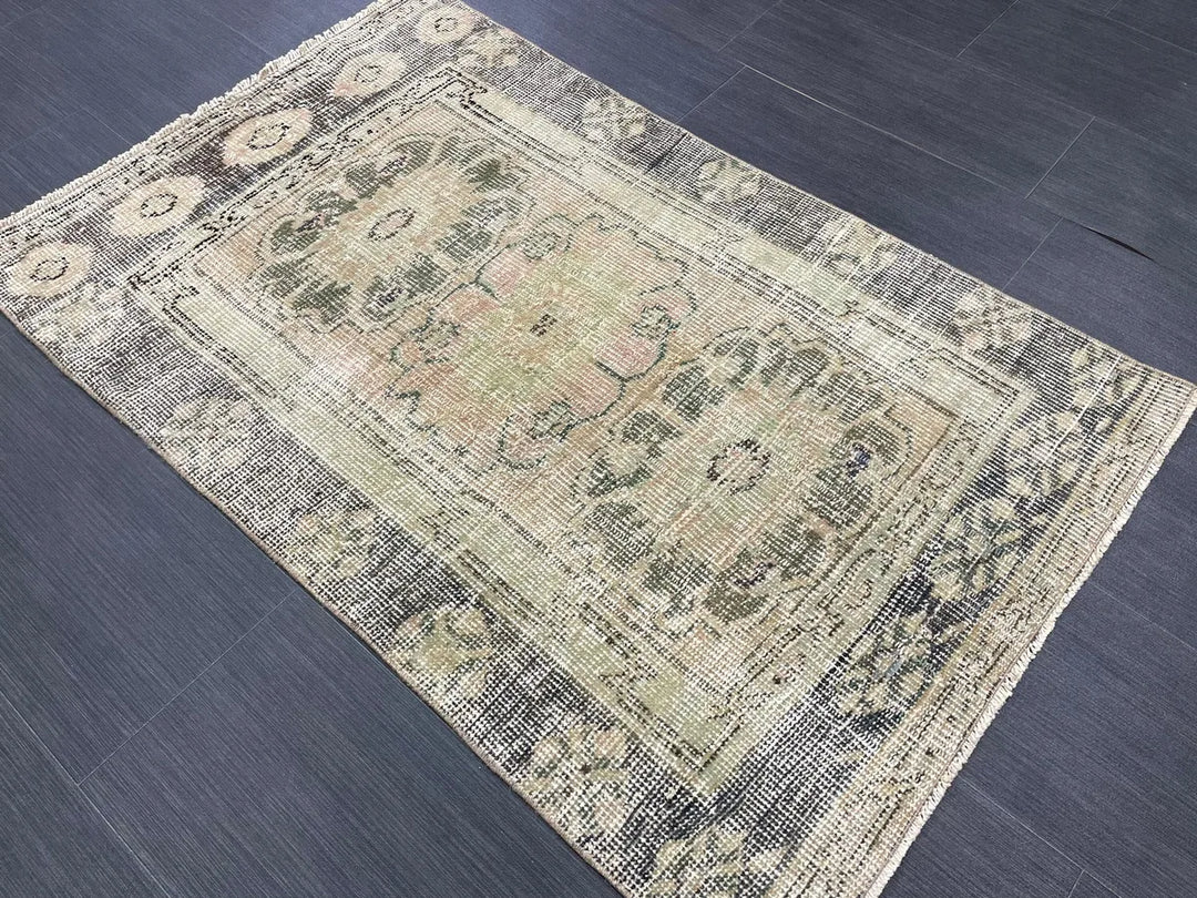 Rust Turkish Oushak Rug 2'7" x 4'1" Hand-Knotted | No. WR52929