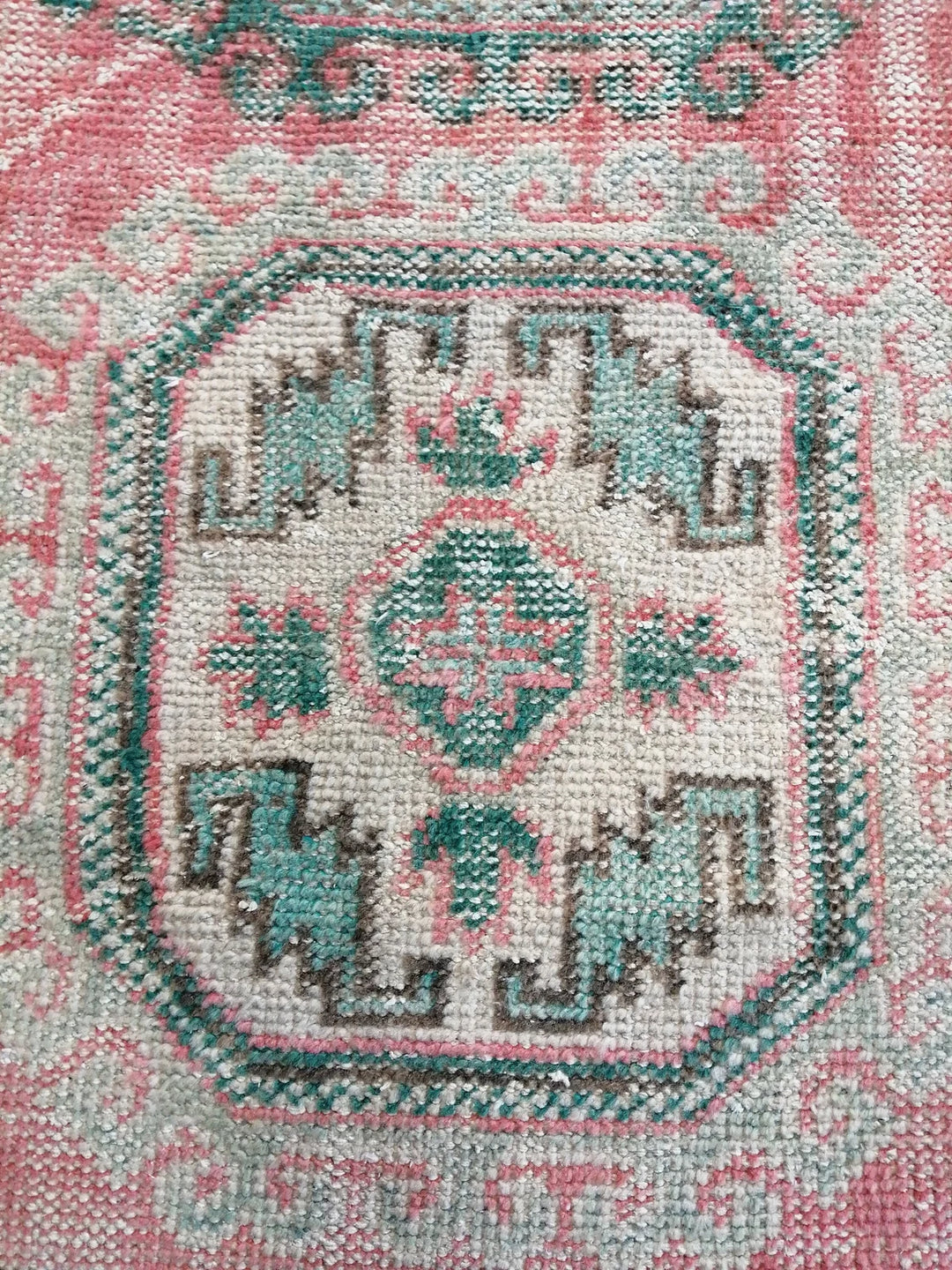 Pink Turkish Runner Rug 3' x 12' Hand-Knotted | No. WR53304