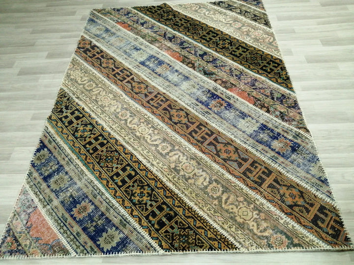 Rust Turkish Runner Rug 5' 7" x 7' 10" Hand-Knotted | No. WR53333