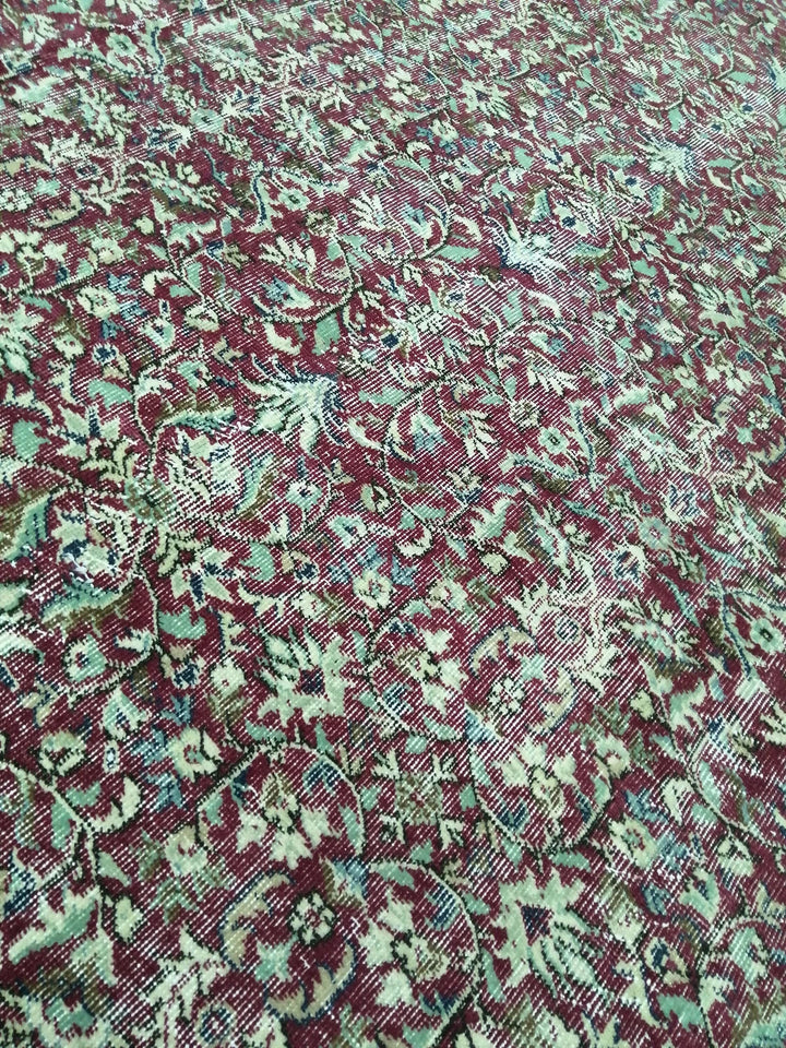 Tan Turkish Runner Rug 6' 9" x 9' 9" Hand-Knotted | No. WR53364