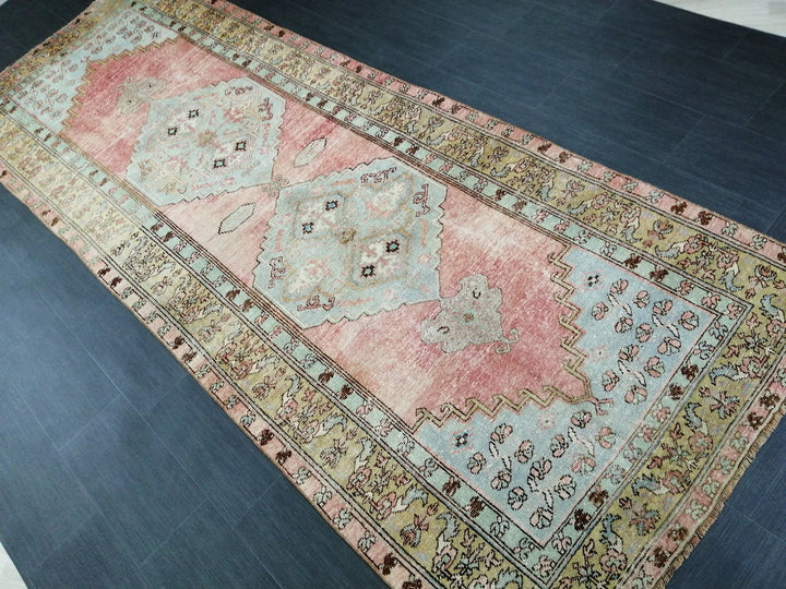 Turkish Runner Rug 4' 6" x 11' 11" Hand-Knotted | No. WR53852