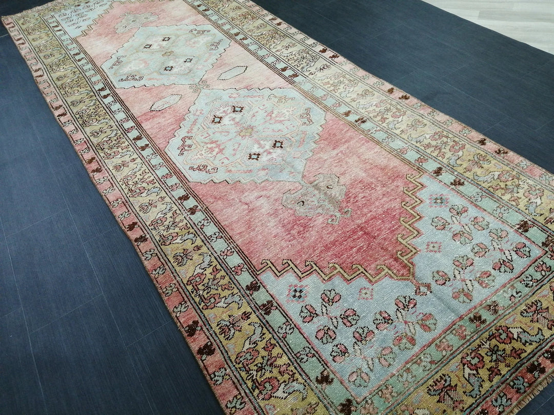 Turkish Runner Rug 4' 6" x 11' 11" Hand-Knotted | No. WR53852