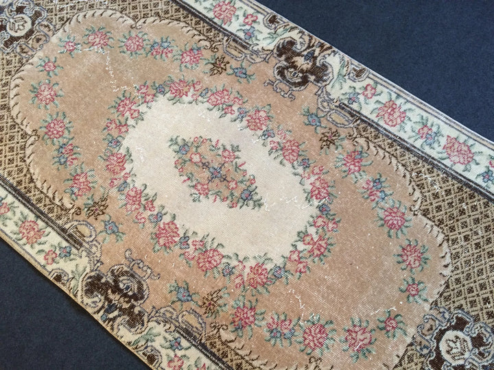 Tan Turkish Oushak Rug Hand-Knotted | No. WR53868