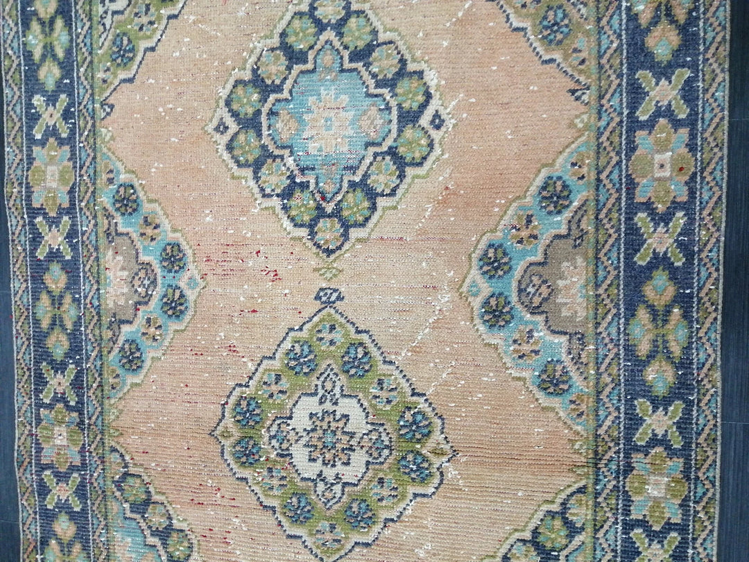 Rust Turkish Runner Rug 4' 6" x 11' 3" Hand-Knotted | No. WR54285