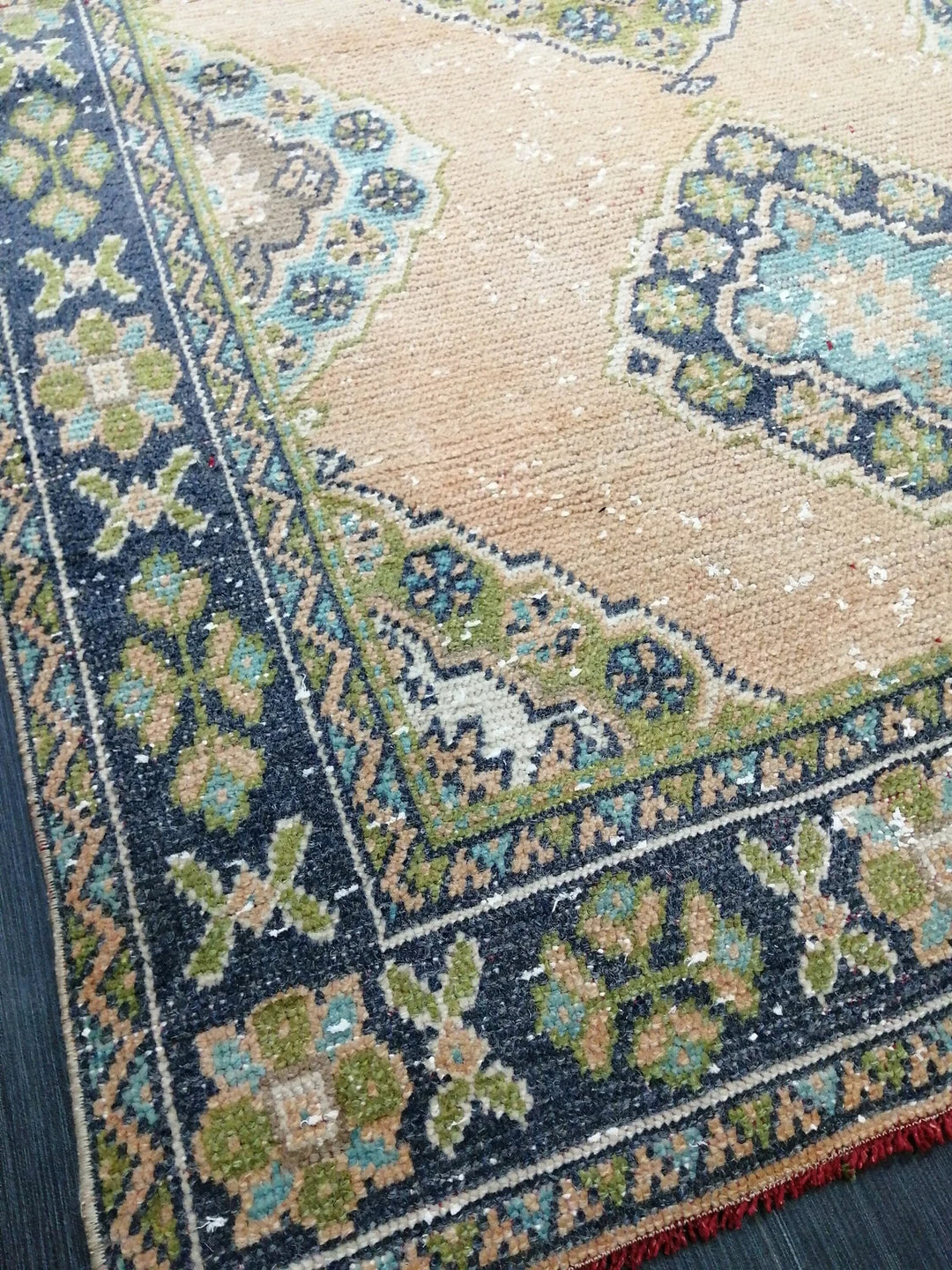 Rust Turkish Runner Rug 4' 6" x 11' 3" Hand-Knotted | No. WR54285