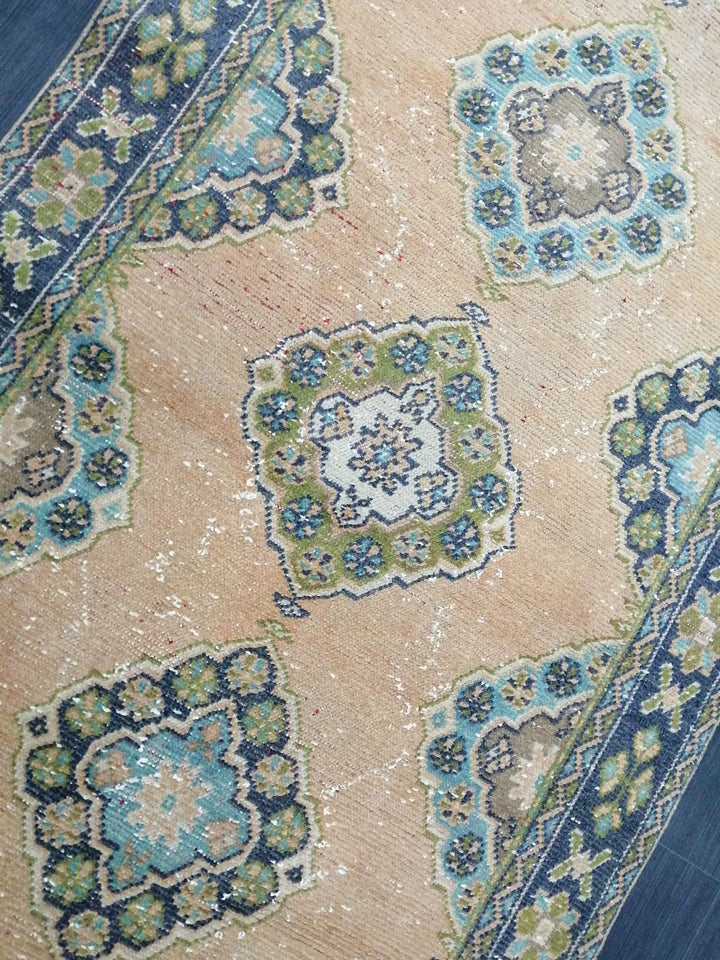 Rust Turkish Runner Rug 4' 6" x 11' 3" Hand-Knotted | No. WR54285