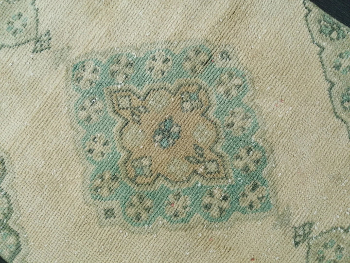 Beige Turkish Runner Rug 2' 6" x 10' 2" Hand-Knotted | No. WR54706
