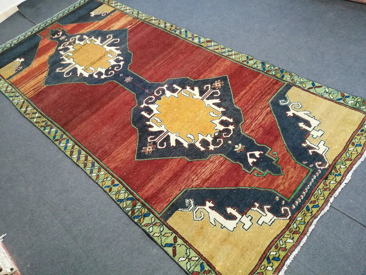Rust Turkish Runner Rug 5' x 10' 8" Hand-Knotted | No. WR54840