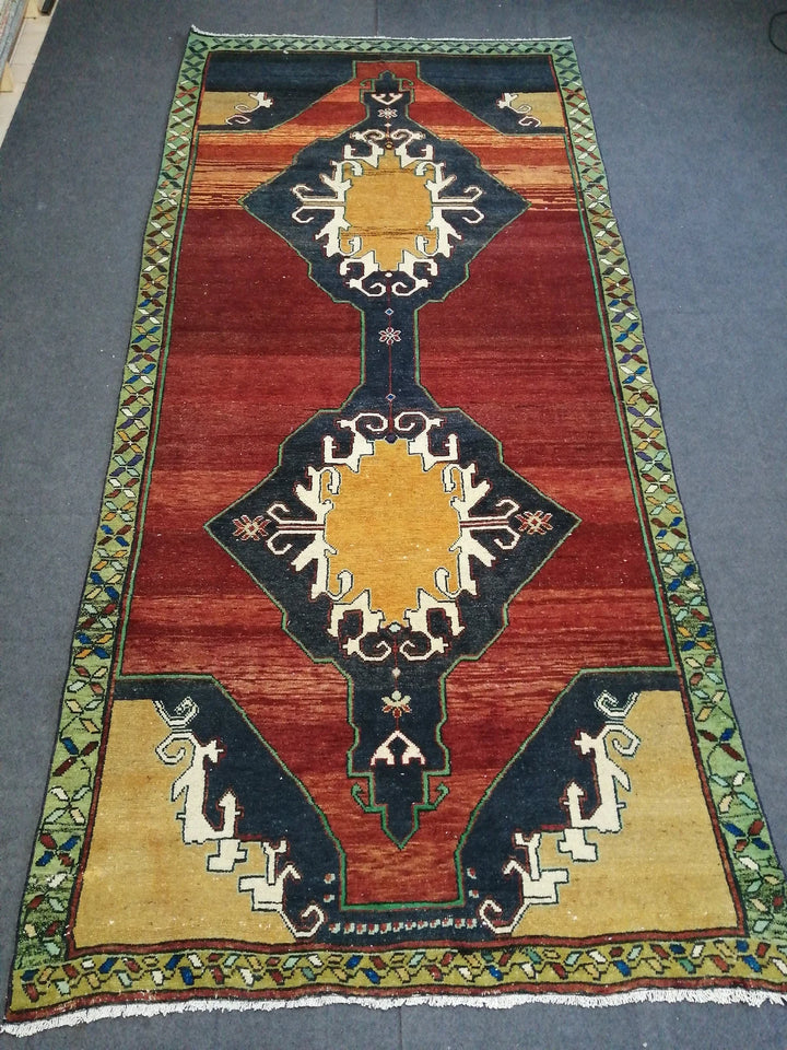 Rust Turkish Runner Rug 5' x 10' 8" Hand-Knotted | No. WR54840